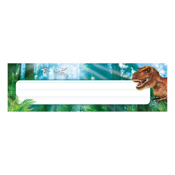 T69239 Name Plate Realistic Dinosaurs