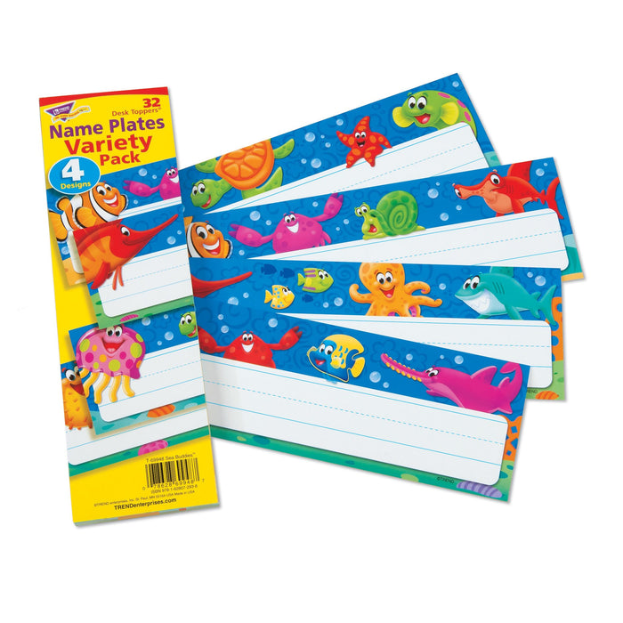 T69948 Name Plate Sea Life Variety Pack