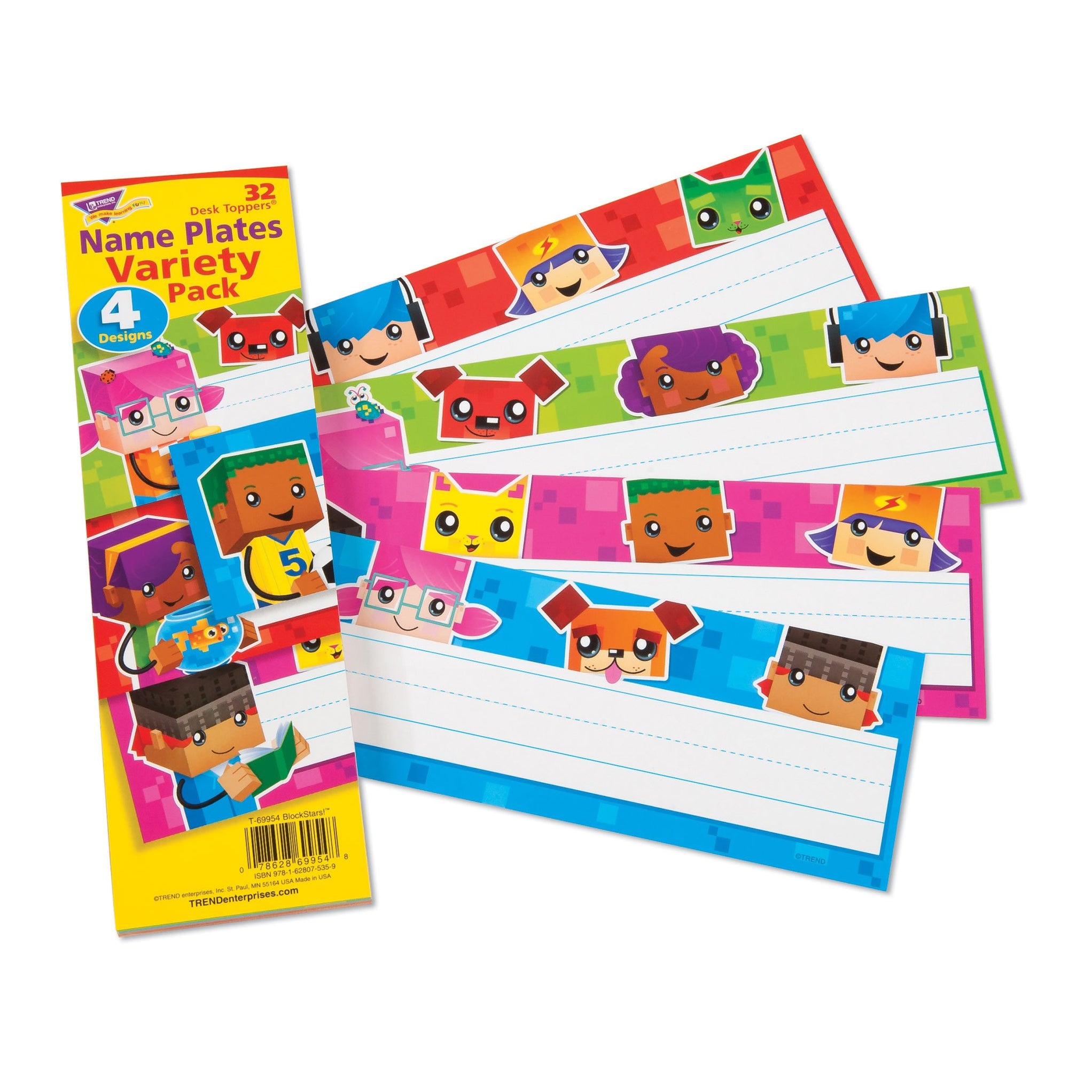 Desk Toppers® Name Plates Variety Pack BlockStars!® T69954 — TREND