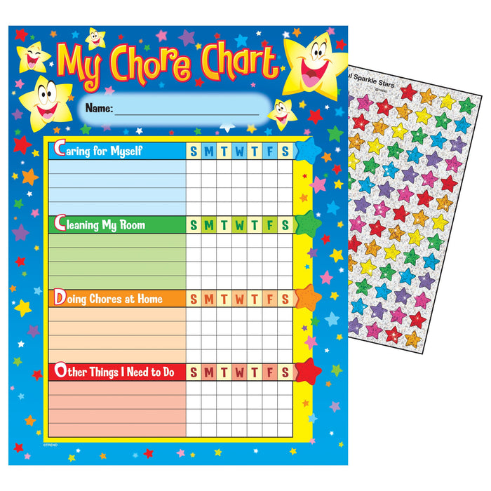T73106 Incentive Chore Chart Stars