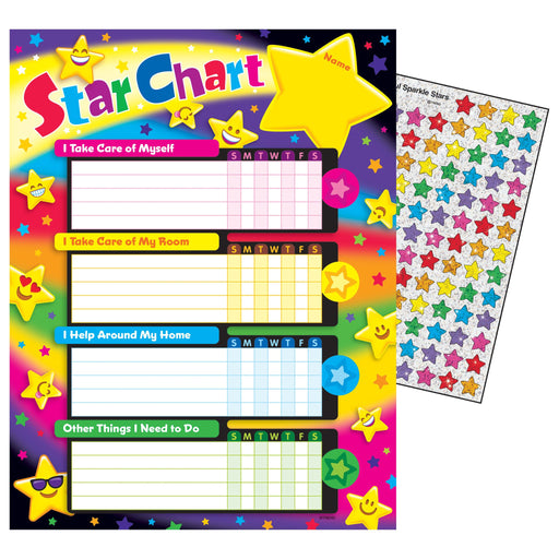 T73114 Incentive Chore Chart Emoji Stars
