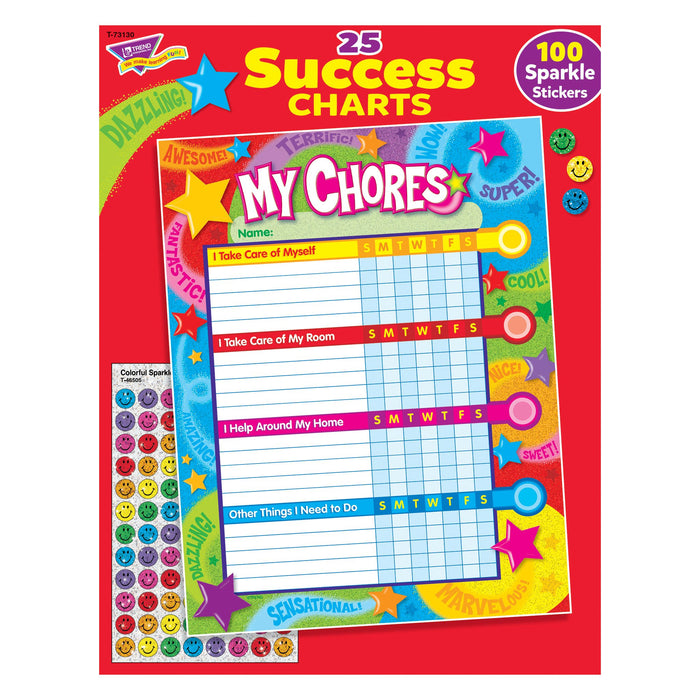 T73130 Incentive Chore Chart Praise Words Star Package Front
