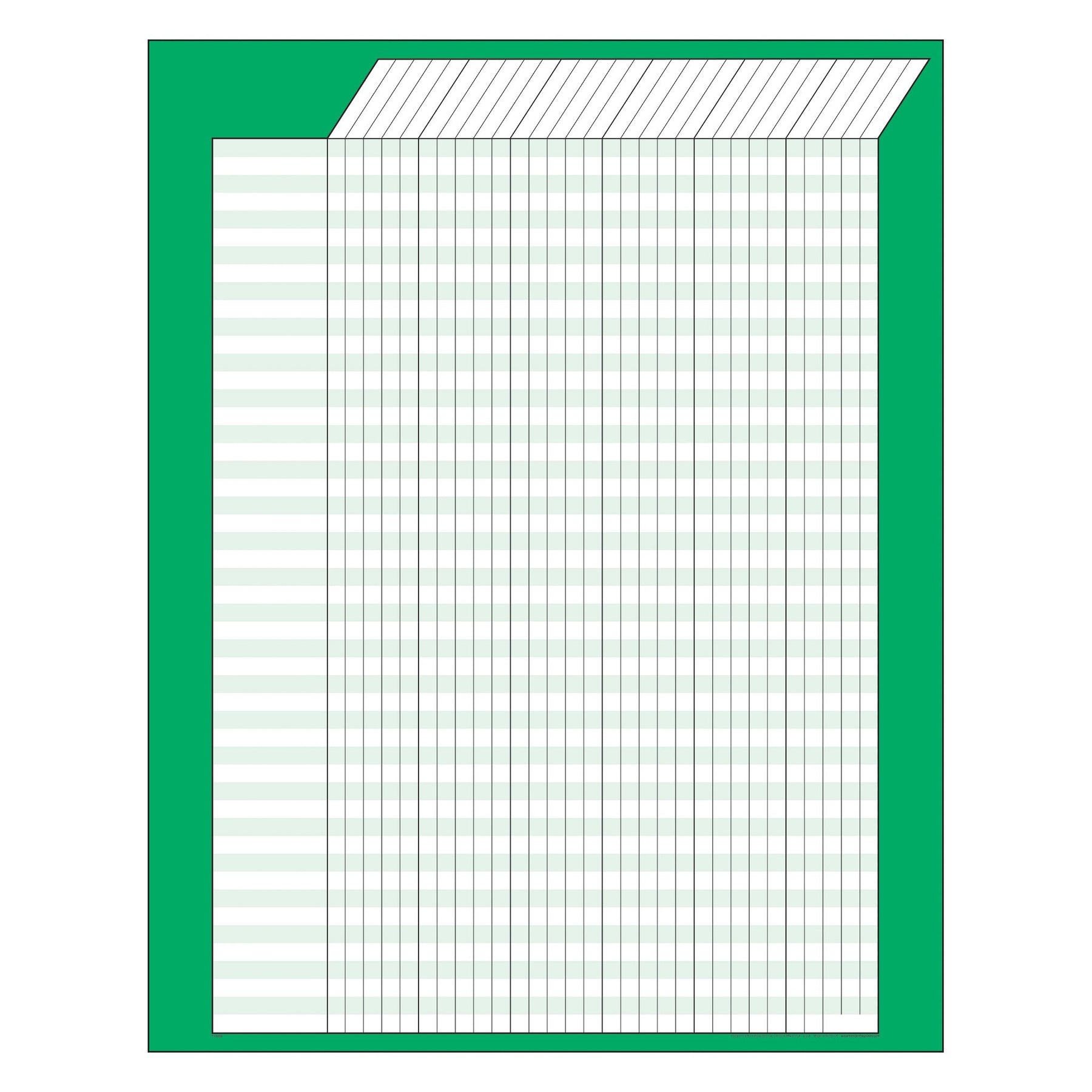 Incentive Chart – Jumbo Green Vertical T73205 — TREND enterprises, Inc. for Free Printable 3 Column Chart With Lines