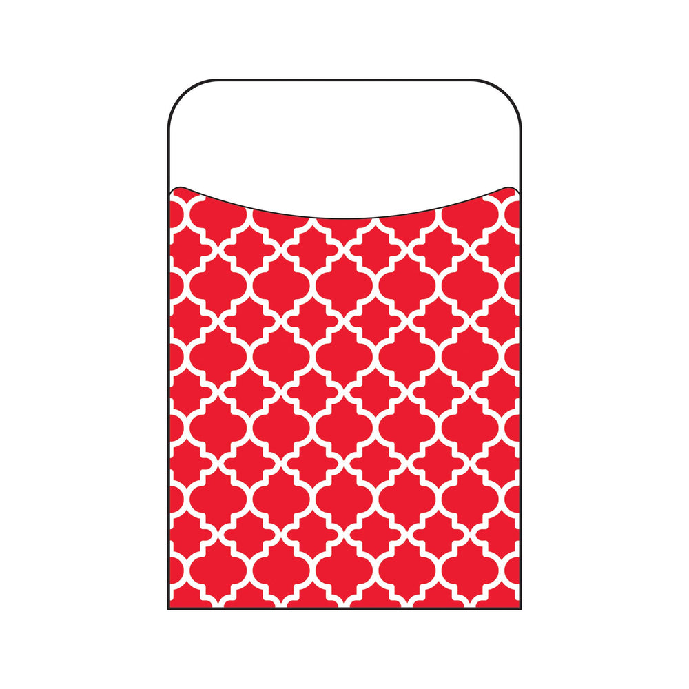T77019 Library Pockets Moroccan Red