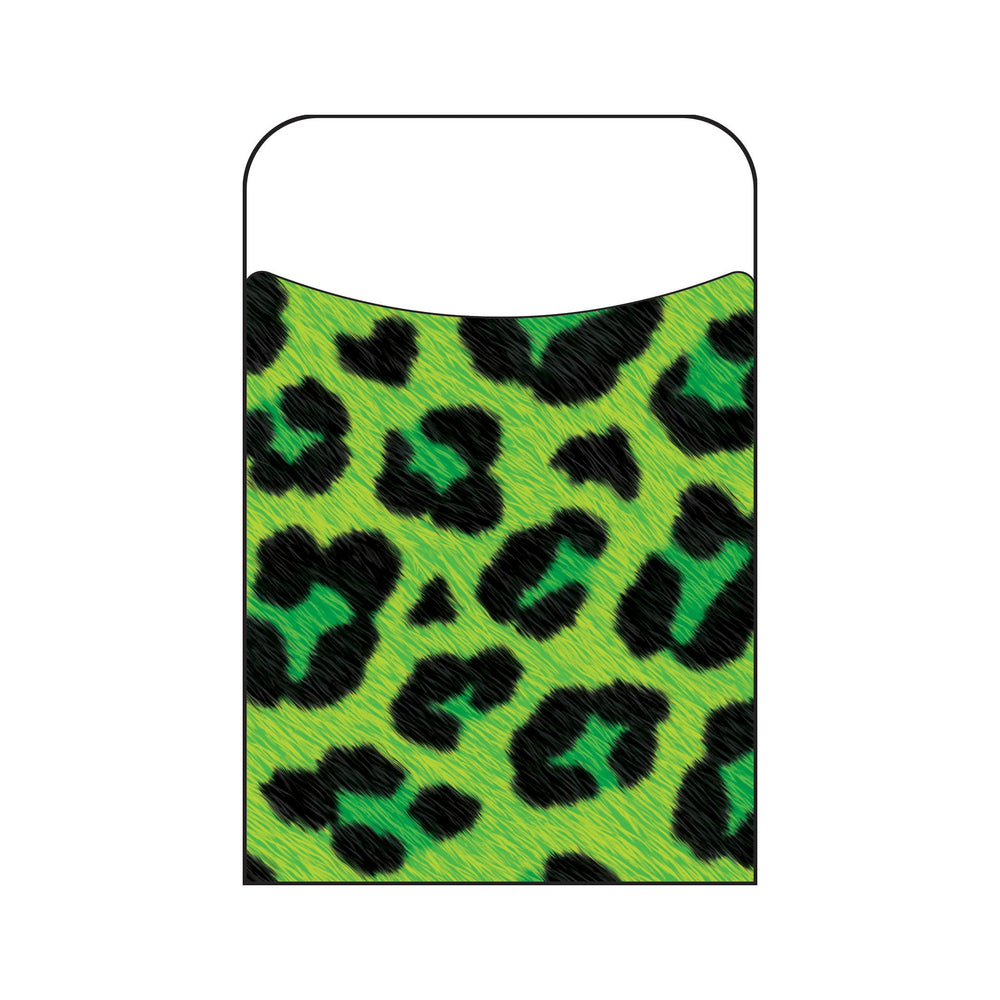 T77034 Library Pockets Leopard Green