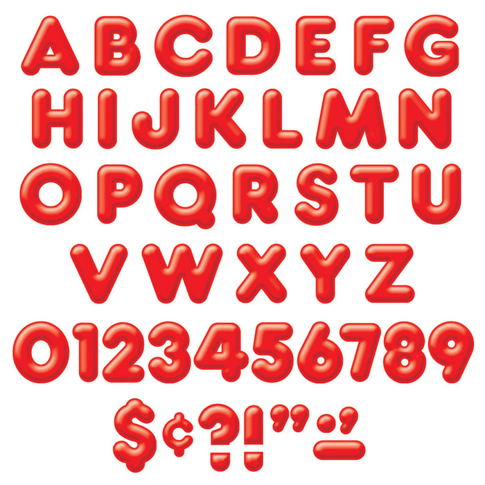 T79402 Letters Inch Casual Red 3 D Alphabet