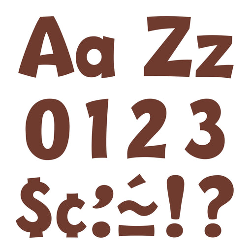 T79745 Letters 4 Inch Playful Chocolate