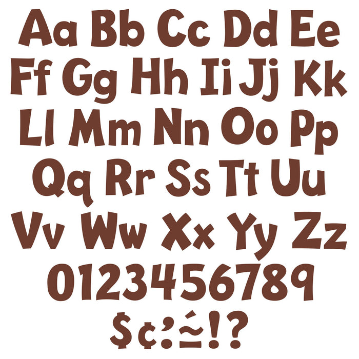 T79745 Letters 4 Inch Playful Chocolate Alphabet