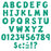 T79780 Letters 4 Inch Playful Teal Sparkle Alphabet