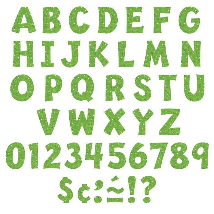 Ready Letters® Lime Sparkle 4-Inch Playful Upper-Lowercase Pack T79782 ...