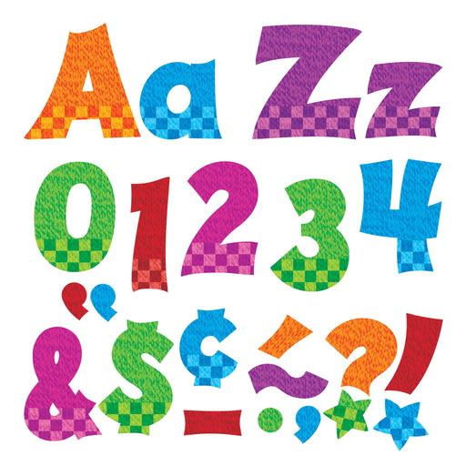 T79841 Letters 4 Inch Friendly Snazzy