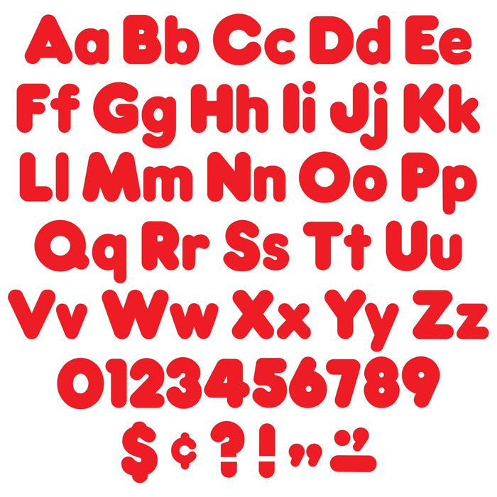 T79902 Letters 4 Inch Casual Combo Red Combo Alphabet