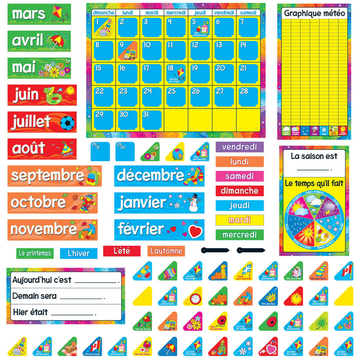 Calendrier Annuel (FR) Bulletin Board Set