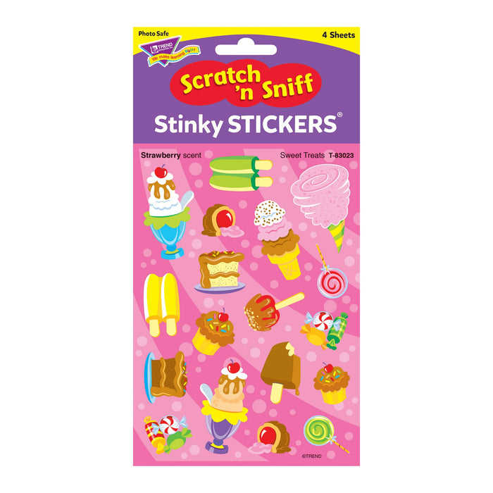 T83023 Stickers Scratch n Sniff Strawberry Sweet Treats Package
