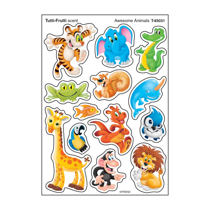 T83031 Stickers Scratch n Sniff Tutti Frutti Awesome Animals