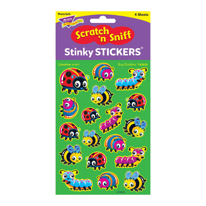 T83032 Stickers Scratch n Sniff Licorice Bug Buddies Package