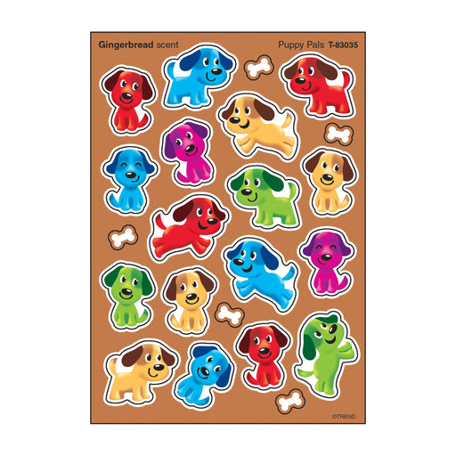 T83035 Stickers Scratch n Sniff Gingerbread Puppy Pals