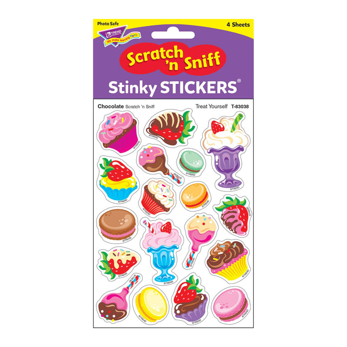 T83038 Stickers Scratch n Sniff Chocolate Treat Yourself Package