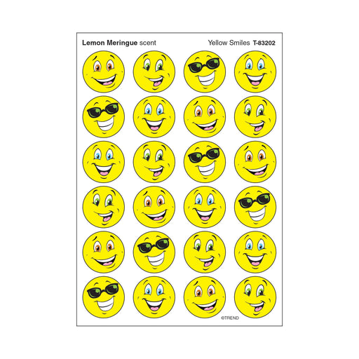 T83202 Stickers Scratch n Sniff Lemon Meringue Yellow Smile