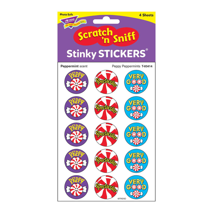 T83414 Stickers Scratch n Sniff Peppermint Package