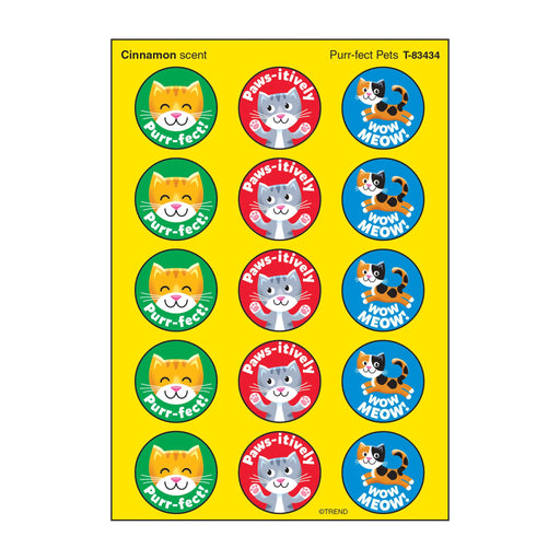T83434 Stickers Scratch n Sniff Cinnamon Cats