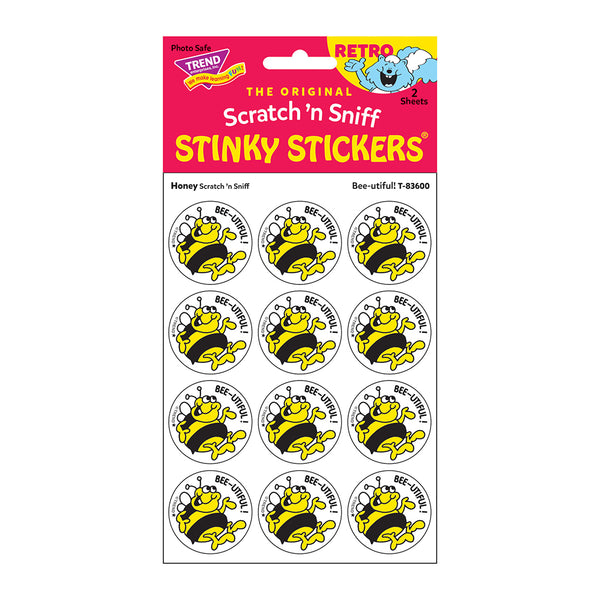 T83600-6-Stickers-Retro-Bee-utiful-honey