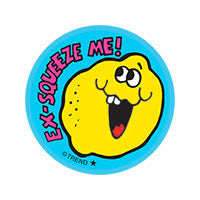 Scratch 'n Sniff Stinky Stickers Ex-Squeeze Me!, Lemon scent