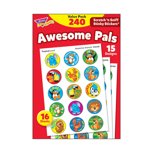 T83914 Sticker Scratch n Sniff Value Pack Awesome Pals