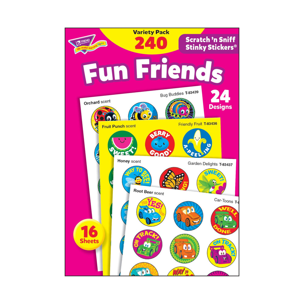 T83917 Sticker Scratch n Sniff Variety Pack Fun Friends