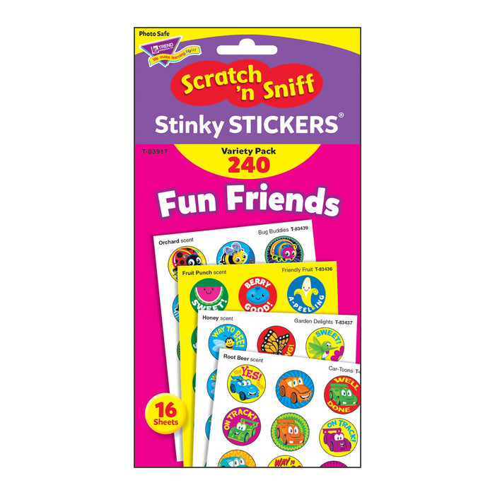 T83917 Sticker Scratch n Sniff Variety Pack Fun Friends Package
