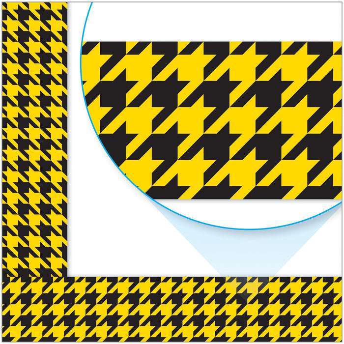 T85169 Border Trimmer Houndstooth Yellow