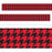 T85198 Border Trimmer Houndstooth Red