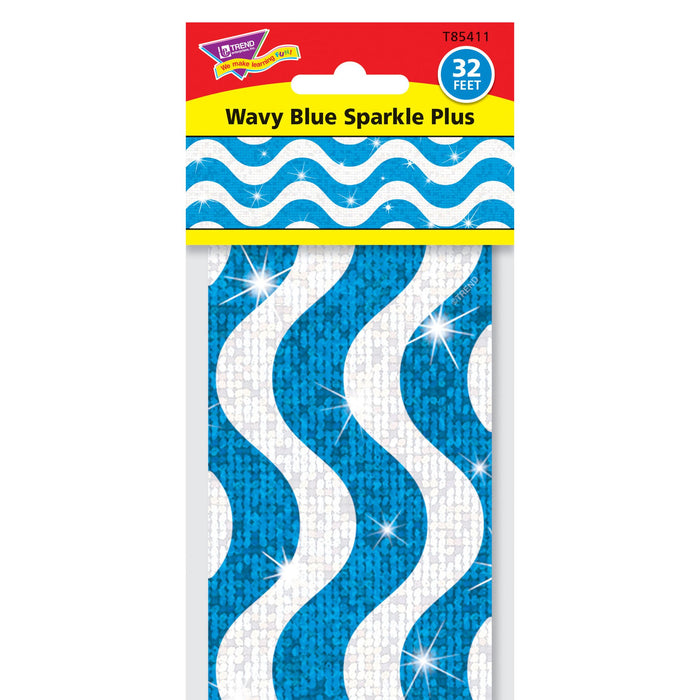 T85411 Border Trimmer Sparkle Wavy Blue Package