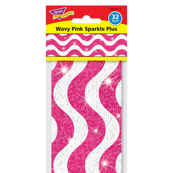 T85412 Border Trimmer Sparkle Wavy Pink Package
