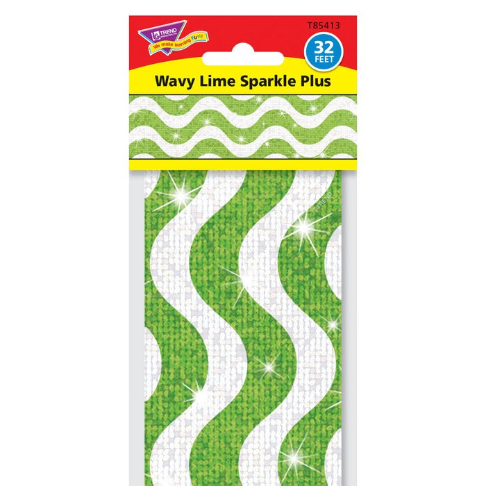 T85413 Border Trimmer Sparkle Wavy Lime Package