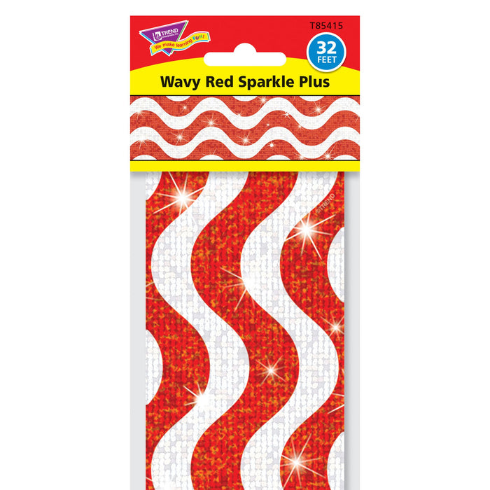 T85415 Border Trimmer Sparkle Wavy Red Package