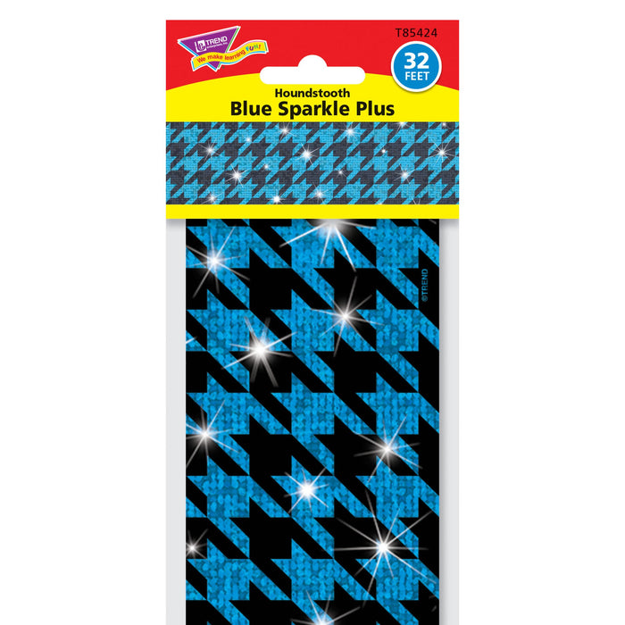 T85424 Border Trimmer Sparkle Houndstooth Blue Package