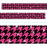 T85427 Border Trimmer Sparkle Houndstooth Pink