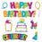 T8781 Bulletin Board Harmony Wipe Off Birthday