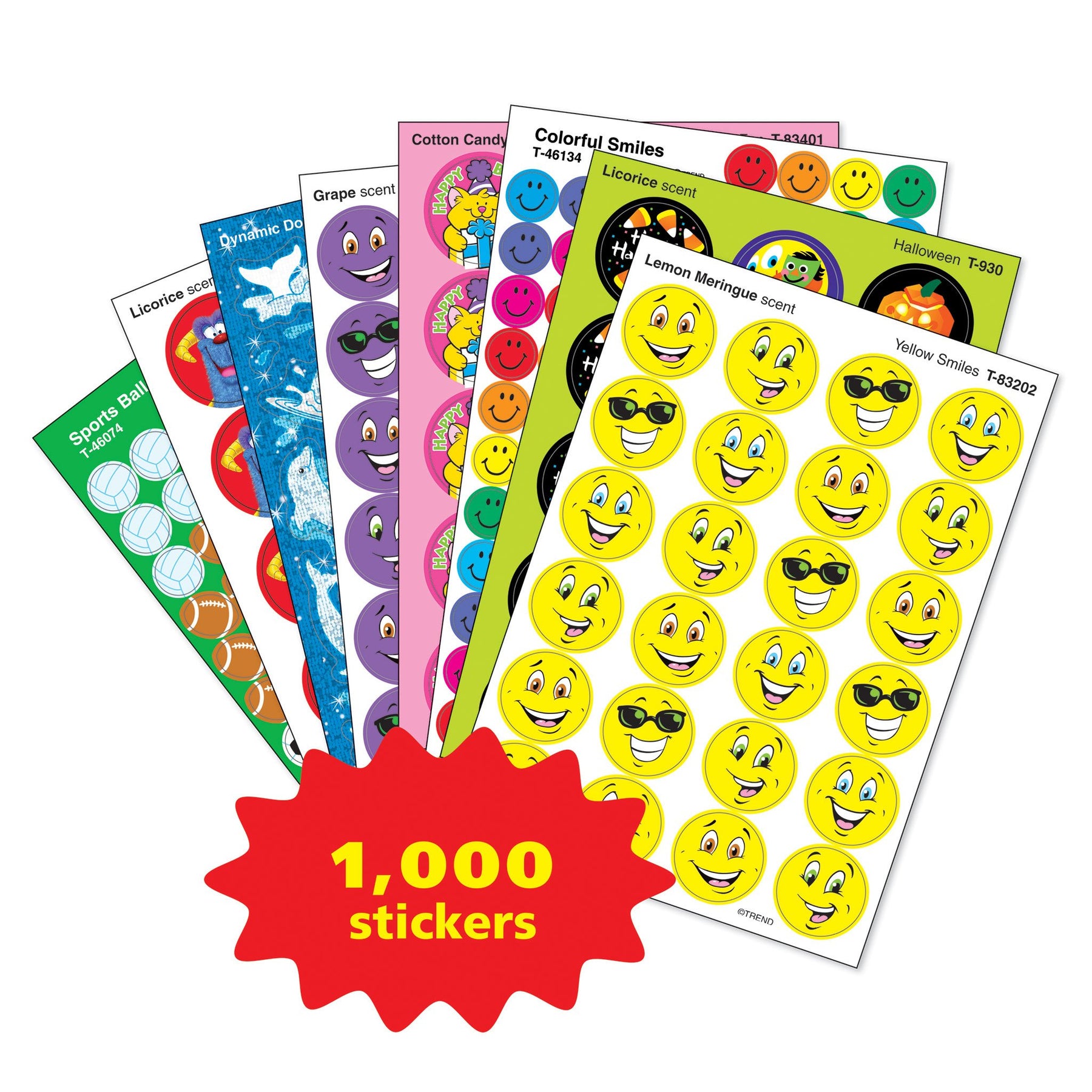 Halloween Sparkle Stickers - 6 Sheets by Trend Enterprises, Inc.