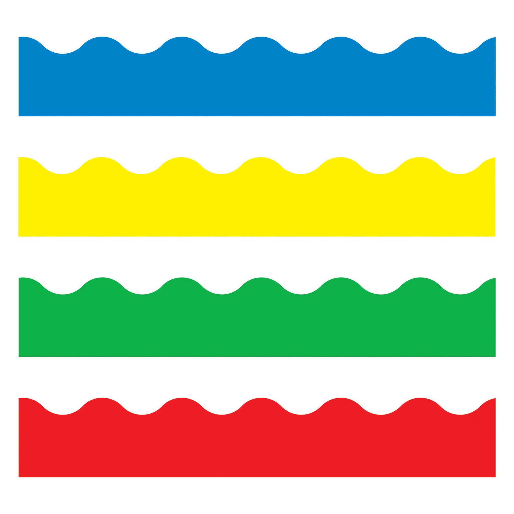 TREND Bright Colors Terrific Trimmers Variety Pack - Classroom Borders & Bulletin Board Decor