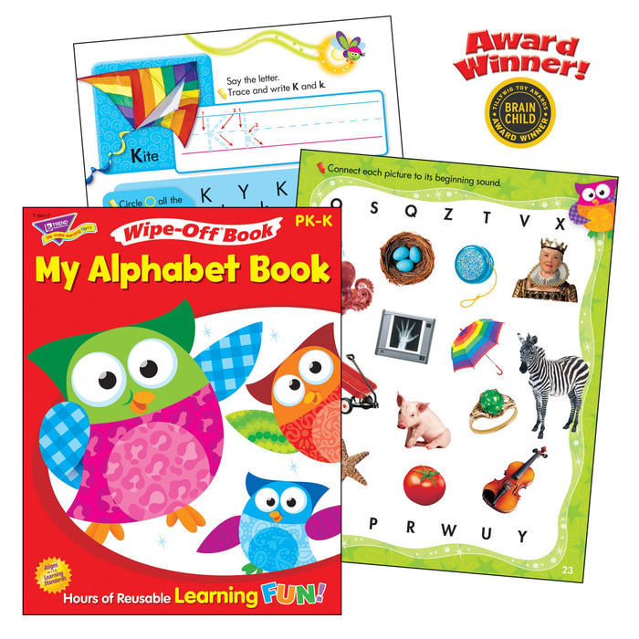 T90879 Learning Fun Pack Wipe Off Book Alphabet