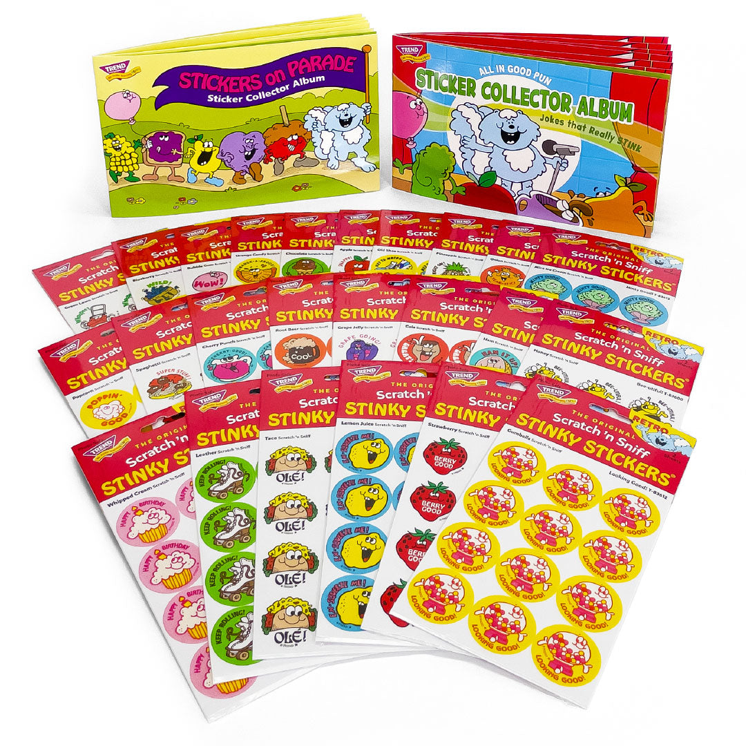 Retro Scratch 'n Sniff Stinky Stickers Inaugural Collector Set T90942 —  TREND enterprises, Inc.