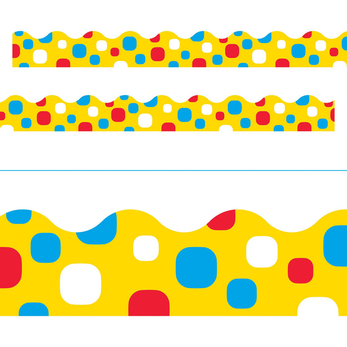 T92829 Border Trimmer Dots Yellow