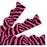 T92852 Border Trimmer Zebra Fur Pink