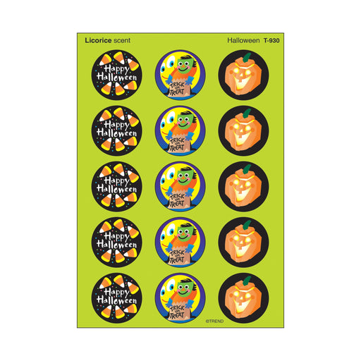 T930 Stickers Scratch n Sniff Licorice Halloween