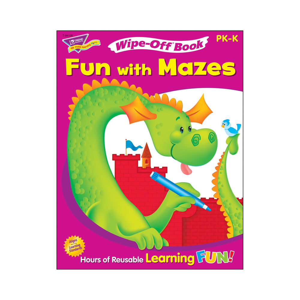T94125 Wipe Off Book Fun Mazes Cover