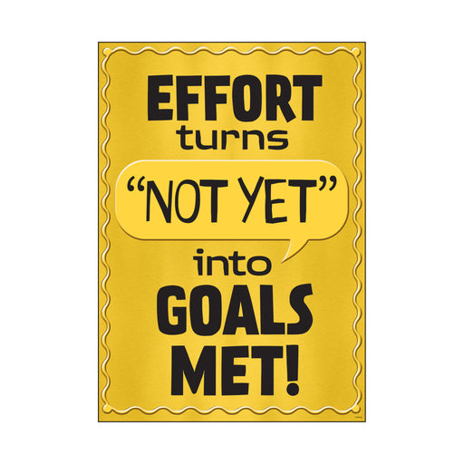 Effort turns NOT YET into… ARGUS® Poster