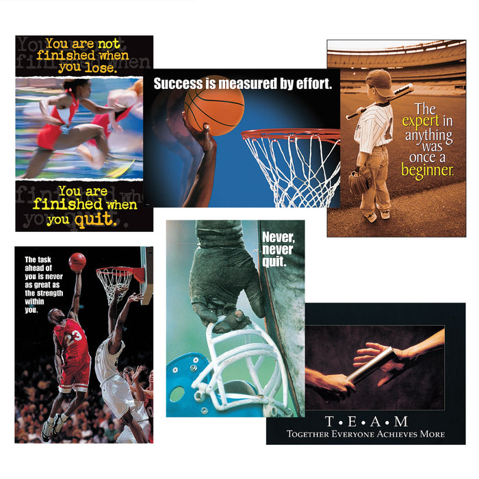 TA67945 Sport-itude 6-pack of sports-themed posters